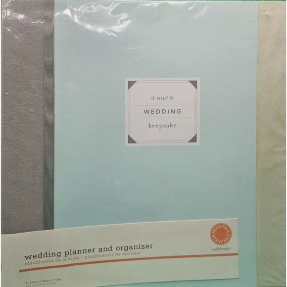 Martha Stewart Our Wedding Keepsake 3 Hole Ring Planner Binder Photo Book-New! - Picture 1 of 10